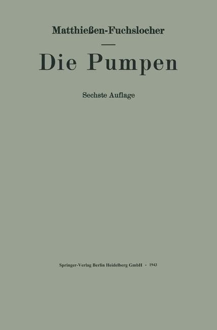 Die Pumpen - Eugen Fuchslocher