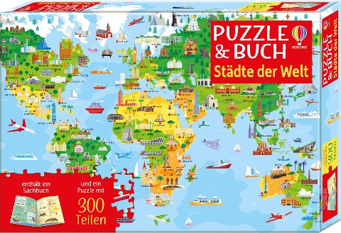 Puzzle & Buch: Städte der Welt - Sam Smith, Kirsteen Robson