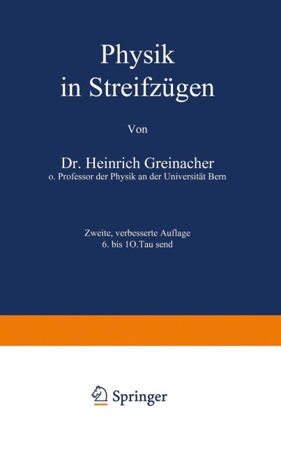 Physik in Streifzügen - H. Greinacher
