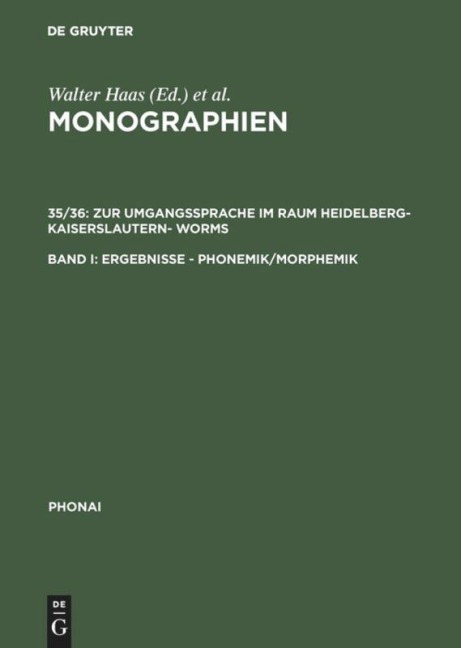 Zur Umgangssprache im Raum Heidelberg-Kaiserslautern- Worms - 