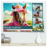 Cover-Bild zum Titel 'Pferde-Fashion. Modische Highlights auf Hufen (hochwertiger Premium Wandkalender 2027 DIN A2 quer), Kunstdruck in Hochglanz' von 'Rose Hurley'