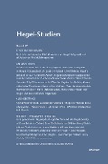 Cover-Bild zum Titel 'Hegel-Studien Band 27' von ''