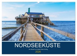 Cover-Bild zum Titel 'Nordseeküste Am Strand von Sankt Peter-Ording (Wandkalender 2026 DIN A2 quer), CALVENDO Monatskalender' von 'Manuela Falke'