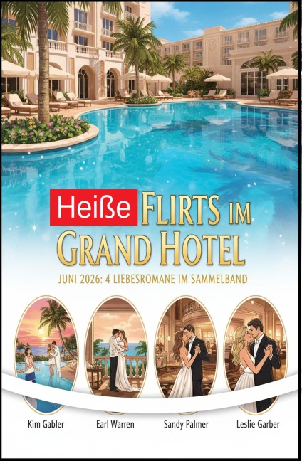 Heiße Flirts im Grand Hotel Juni 2026: 4 Liebesromane im Sammelband - Kim Gabler, Sandy Palmer, Earl Warren, Leslie Garber