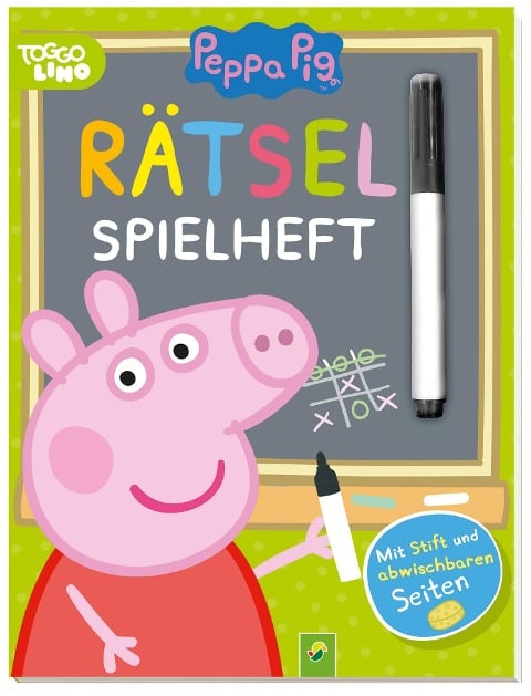 Peppa Pig -  Rätsel-Spielheft. Mit Stift und abwischbaren Seiten - 