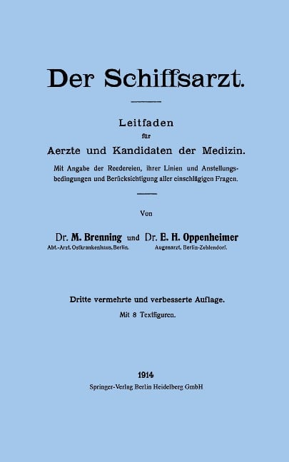 Der Schiffsarzt - Henry Oppenheimer, Max Brenning