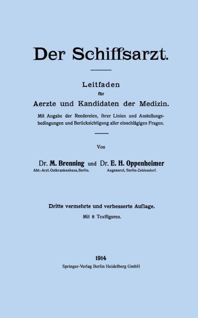 Der Schiffsarzt - Henry Oppenheimer, Max Brenning