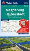 Cover-Bild zum Titel 'KOMPASS Wanderkarte 465 Magdeburg, Halberstadt, Mittel-Elbe & Harzvorland 1:50.000' von ''