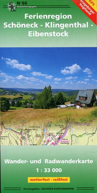 Ferienregion Schöneck - Klingenthal - Eibenstock 1 : 33 000 - 