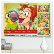Cover-Bild zum Titel 'Witzige Cartoons und Sprüche. Das lustige Leben mit einem Vogel (hochwertiger Premium Wandkalender 2026 DIN A2 quer), Kunstdruck in Hochglanz' von 'Rose Hurley'