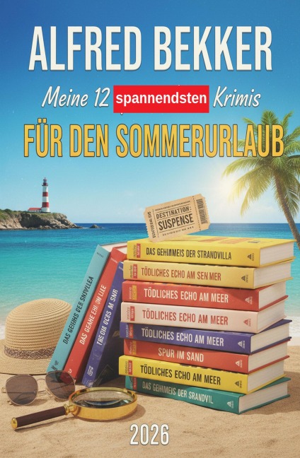 Meine 12 spannendsten Krimis für den Sommerurlaub 2026 - Alfred Bekker