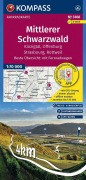 Cover-Bild zum Titel 'KOMPASS Fahrradkarte 3368 Mittlerer Schwarzwald, Kinzigtal, Offenburg, Strasbourg, Rottweil mit Knotenpunkten 1:70.000' von ''