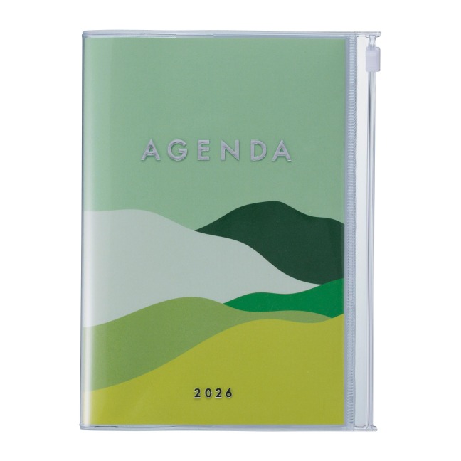 MARK'S 2025/26 Taschenkalender, B6 Mountain // Green - 