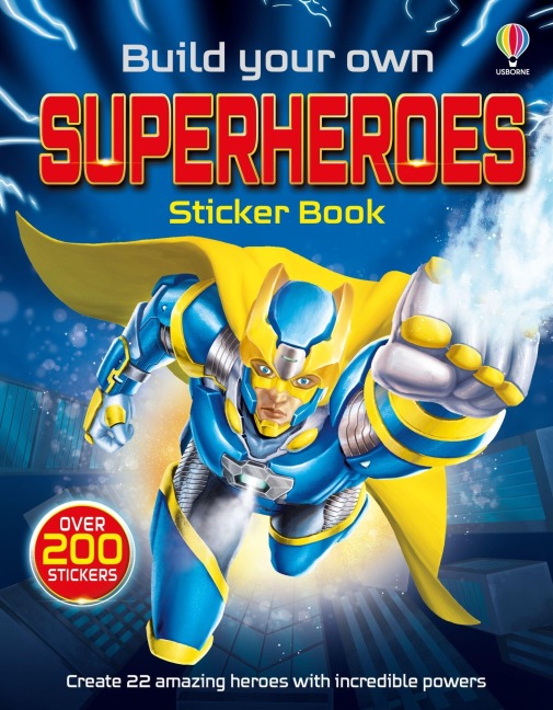 Build Your Own Superheroes Sticker Book - Simon Tudhope