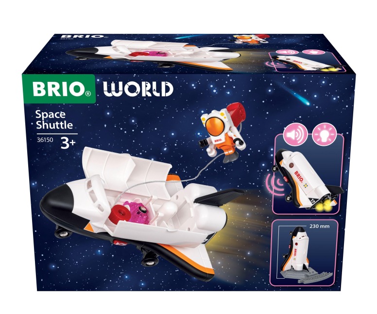 BRIO World 36150 Space Shuttle - großes BRIO World Space Shuttle - zauberhaftes Geschenk für Kinder ab 3 Jahren - 