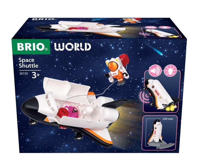BRIO World 36150 Space Shuttle - großes BRIO World Space Shuttle - zauberhaftes Geschenk für Kinder ab 3 Jahren - 