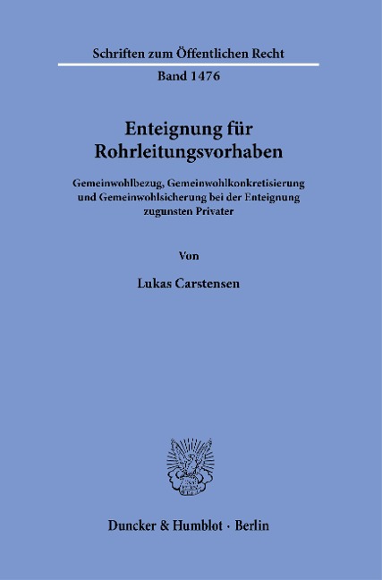 Enteignung für Rohrleitungsvorhaben. - Lukas Carstensen