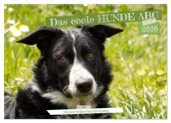 Cover-Bild zum Titel 'Das coole Hunde ABC (Wandkalender 2026 DIN A2 quer), CALVENDO Monatskalender' von 'Sabine Löwer'