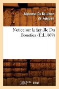 Cover-Bild zum Titel 'Notice Sur La Famille Du Bouetiez (Éd.1869)' von 'Alphonse Du Bouëtiez de Korguen'