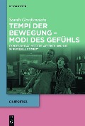 Cover-Bild zum Titel 'Tempi der Bewegung - Modi des Gefühls' von 'Sarah Greifenstein'