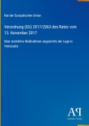 Cover-Bild zum Titel 'Verordnung (EU) 2017/2063 des Rates vom 13. November 2017' von 'Rat der Europäischen Union'