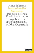 Cover-Bild zum Titel 'Institutioneller Rassismus' von 'Fiona Schmidt'