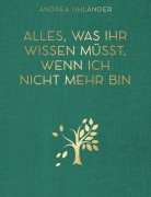 Cover-Bild zum Titel 'Alles, was ihr wissen müsst, wenn ich nicht mehr bin' von 'Andrea Uhländer'