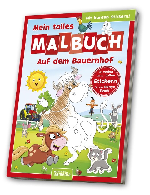 Malbuch mit Stickern: Bauernhof - 