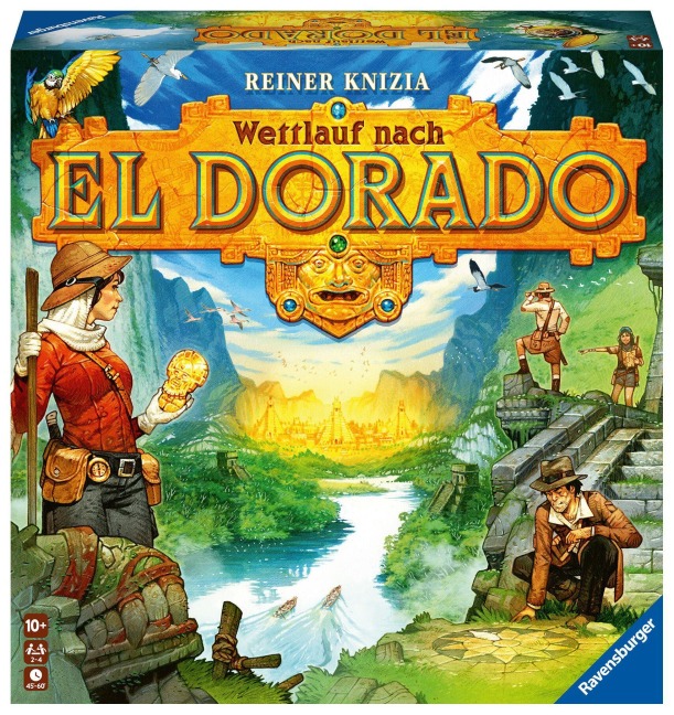 Ravensburger 26457 - Wettlauf nach El Dorado '23, Strategiespiel, Spiel für Erwachsene und Kinder ab 10 - Taktikspiel geeignet für 2-4 Spieler - Reiner Knizia