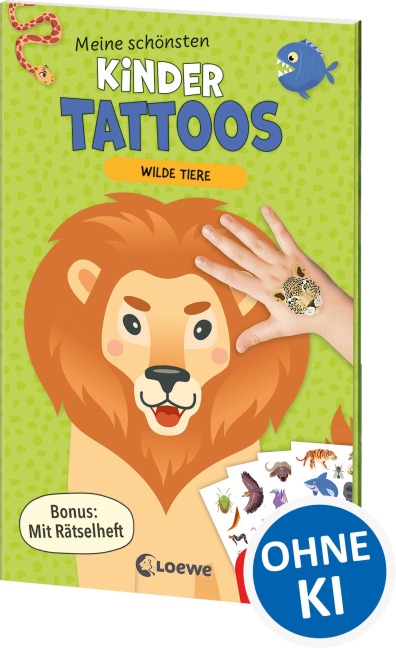 Meine schönsten Kindertattoos - Wilde Tiere - 