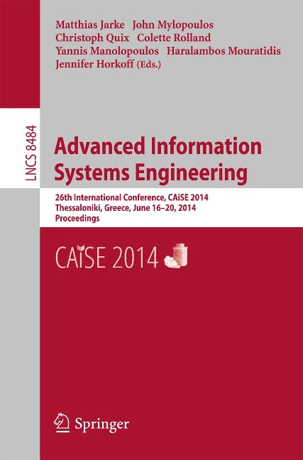 Advanced Information Systems Engineering - 