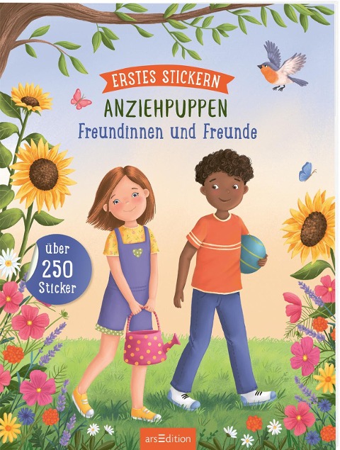 Erstes Stickern Anziehpuppen - Freundinnen und Freunde - 