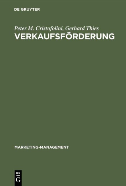 Verkaufsförderung - Gerhard Thies, Peter M. Cristofolini