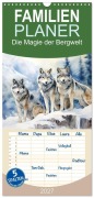 Cover-Bild zum Titel 'Familienplaner 2027 - Die Magie der Bergwelt mit 5 Spalten (Wandkalender, 21 x 45 cm) CALVENDO' von 'Daniela Tapper'