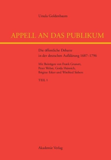 Appell an das Publikum - Ursula Goldenbaum