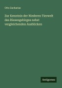 Cover-Bild zum Titel 'Zur Kenntnis der Niederen Tierwelt des Riesengebirges nebst vergleichenden Ausblicken' von 'Otto Zacharias'