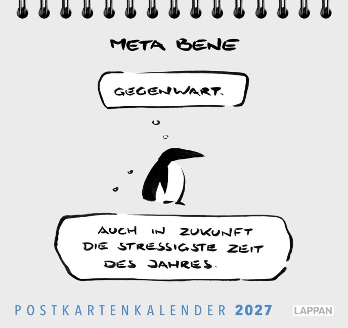 meta bene Postkartenkalender 2027 - Meta Bene