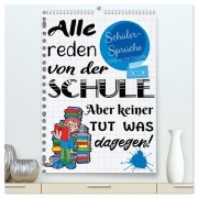 Cover-Bild zum Titel 'Schüler-Sprüche (hochwertiger Premium Wandkalender 2026 DIN A2 hoch), Kunstdruck in Hochglanz' von 'Sabine Löwer'
