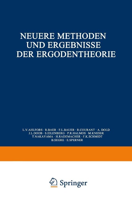 Neuere Methoden und Ergebnisse der Ergodentheorie - Konrad Jacobs