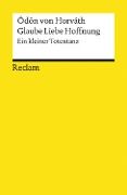 Cover-Bild zum Titel 'Glaube Liebe Hoffnung. Ein kleiner Totentanz' von 'Ödön Von Horváth'