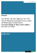 Cover-Bild zum Titel 'Das Mainzer Rabbinerprivileg von 1679. Welche Möglichkeiten und Grenzen hatten die Regelungen der jüdischen Rechtsprechung in Mainz und Frankfurt am Main zur Folge?' von ''