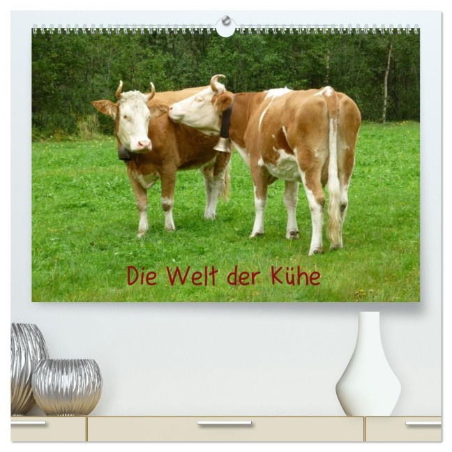 Die Welt der Kühe (hochwertiger Premium Wandkalender 2026 DIN A2 quer), Kunstdruck in Hochglanz - Kattobello Kattobello