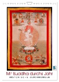 Mit Buddha durchs Jahr: historische Zeichnungen (Wandkalender 2024 DIN A4 hoch), CALVENDO Monatskalender - Calvendo Calvendo