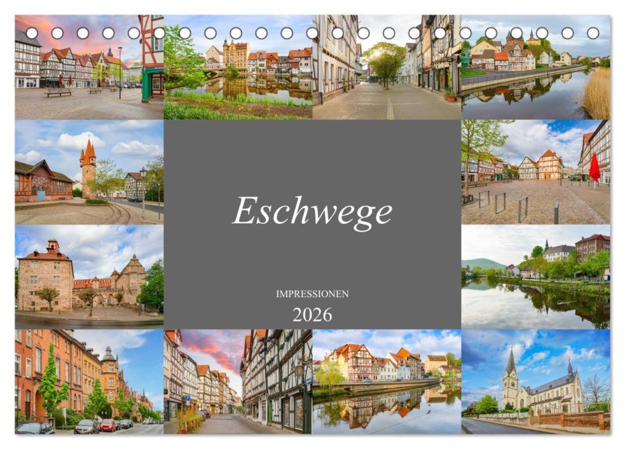 Eschwege Impressionen (Tischkalender 2026 DIN A5 quer), CALVENDO Monatskalender - Dirk Meutzner