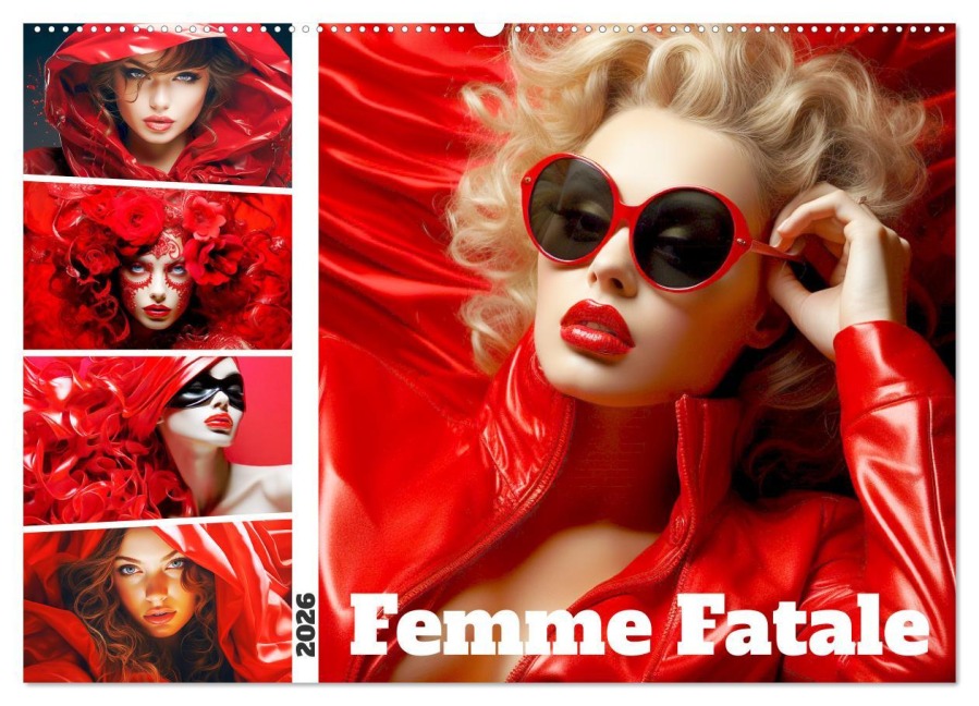 Femme Fatale. Portraits. Starke und schöne Frauen (Wandkalender 2026 DIN A2 quer), CALVENDO Monatskalender - Rose Hurley