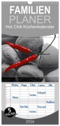Cover-Bild zum Titel 'Familienplaner 2026 - Hot Chili Küchen Kalender mit 5 Spalten (Wandkalender, 21 x 45 cm) CALVENDO' von 'Tanja Riedel'