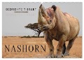 Bedrohte Tierart - Nashorn (Wandkalender 2024 DIN A2 quer), CALVENDO Monatskalender - Peter Roder