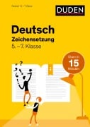 Cover-Bild zum Titel 'Deutsch in 15 Minuten - Zeichensetzung 5.-7. Klasse' von 'Marion Clausen'