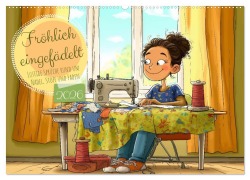 Cover-Bild zum Titel 'Fröhlich eingefädelt (Wandkalender 2026 DIN A2 quer), CALVENDO Monatskalender' von 'Sabine Löwer'