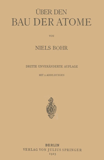 Über den Bau der Atome - Niels Bohr